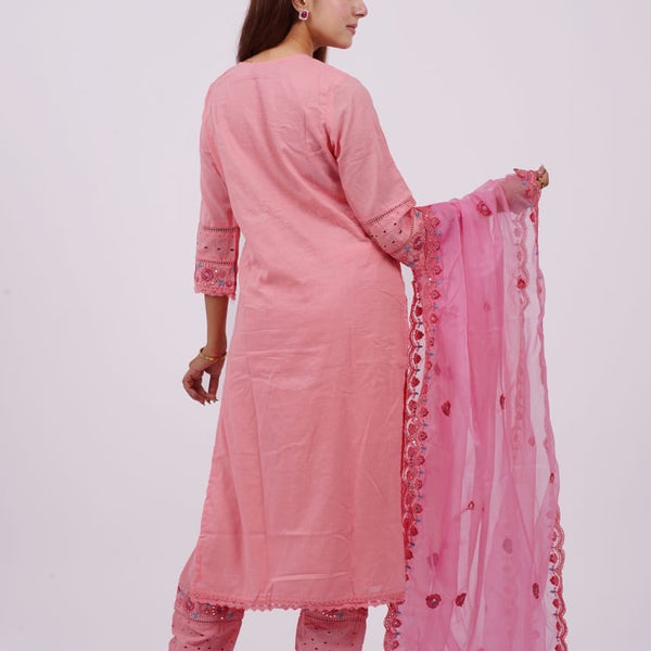 Mulson Blush Rosette Suit Set