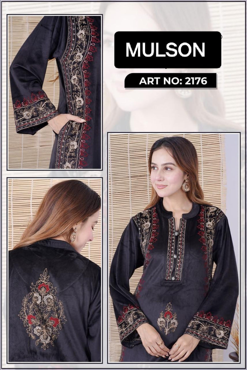 Experience luxury with Mulson a premium velvet suit designed for effortless elegance and festive grace. Crafted from high-quality velvet, this ensemble features intricate handwork embroidery that adds a refined traditional charm. Perfect fo