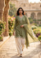 Olive Green Cotton Suit Set with Dupatta for Women | Solid Kurta & Patiala Salwar Set