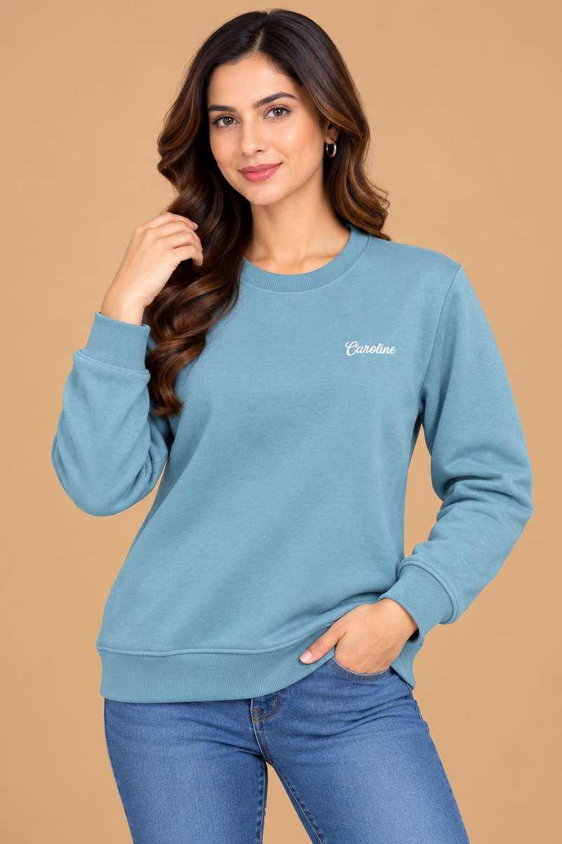 Classic Crew Neck Sweatshirt for Women