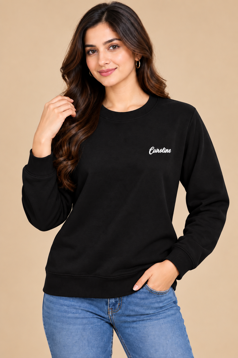 Classic Crew Neck Sweatshirt for Women
