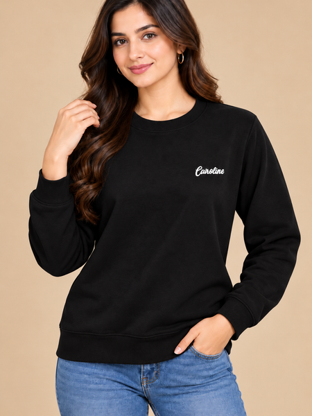 Classic Crew Neck Sweatshirt for Women