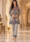 Multicolour Paisley Print Co-ord Set with Striped Borders