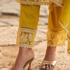 Mulson Mist Blue Embroidered Suit Set