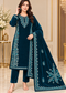 Corduroy Embroidered Velvet 3-Piece Suit Set with Dupatta