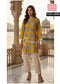 Dusty Pink Embroidered Kurta with Cream Palazzo Set for Women | Elegant Ethnic Wear