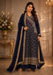 Women’s Navy Blue Embroidered Kurta Palazzo Set with Dupatta | Festive & Wedding Ethnic Wear