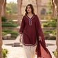Olive Green Cotton Suit Set with Dupatta for Women | Solid Kurta & Patiala Salwar Set