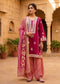 Women’s Maroon Embroidered Kurta Patiala Set with Printed Dupatta | Traditional Ethnic Suit for Women