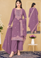 Woollen Embroidered Kurta Pant Dupatta Set