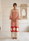 Mulson Ivory Plum Geometric Suit Set