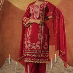 Crimson Gulnaar Suit Set