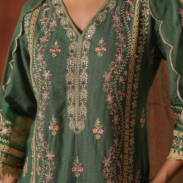 Emerald Grace Kurta Set
