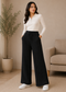 Women’s Cable Knit Wide-Leg Winter Lower | Premium Knitted Warm Pants