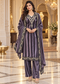 Embroidered Velvet 3-Piece Winter Suit Set with Dupatta