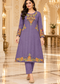 Embroidered A-Line Kurta Set