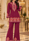 Woollen Embroidered Kurta Palazzo Set