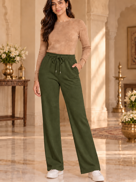 Women’s Winter fleece Wide-Leg Lower