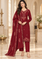 Embroidered Kurta Pant Dupatta Set