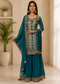 Women’s Rose Pink Embroidered Kurta Sharara Set with Dupatta | Festive 3-Piece Ethnic Suit