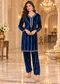Velvet Embroidered Co-ord Set
