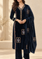 Velvet Embroidered 3-Piece Suit Set