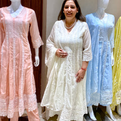 Mulson Pastel Elegance Anarkali Set
