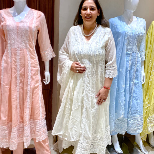 Mulson Pastel Elegance Anarkali Set