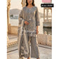 Charcoal Grey Printed Cotton Suit Set with Dupatta for Women | Ethnic Kurta Palazzo Set