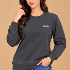 Classic Crew Neck Sweatshirt for Women