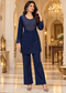 Corduroy Co-ord Set with Embroidered Yoke