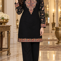 Noor Kashmiri Embroidered Woollen cordSet