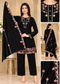 Floral Embroidered 3-Piece Suit Set with Dupatta for Women