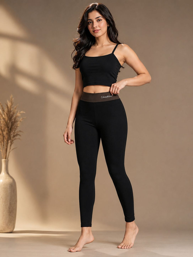 Premium High-Waist Winter Thermal Leggings for Women – Soft Stretch & Slim Fit