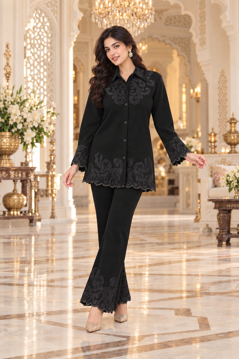 Tonal Embroidered Co-ord Set