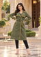 Double-Breasted Belted Long Trench Coat for Women