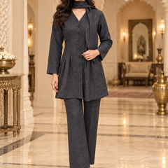 Tailored Winter Co-ord Set with Scarf