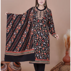 ELEGENT KURTI SET EMBROIDERY KURTI FROM SWEETTEENS EXCLUSIVE FEATURING INTRICATE GOLDEN THREAD WORK ON NECKLINE AND SLEEVES-A PERFECT BLEND OF GRACE AND STYLE FOR FESTIVE AND PARTY WEAR. SWT 2817.