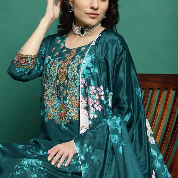 Kurta Palazzo Set with Dupatta