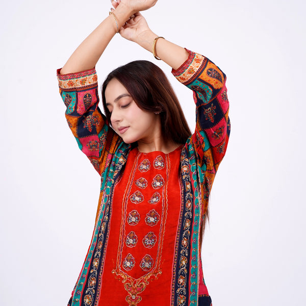 Straight Suit With Pant and dupatta