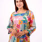 A-Line dress Multicolour Floral Pattern For Women