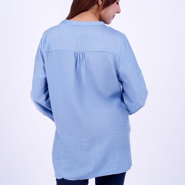 Cotton Shirt With Cutwork Embroidery