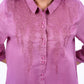 Textured Shirt With Embroidery For Women
