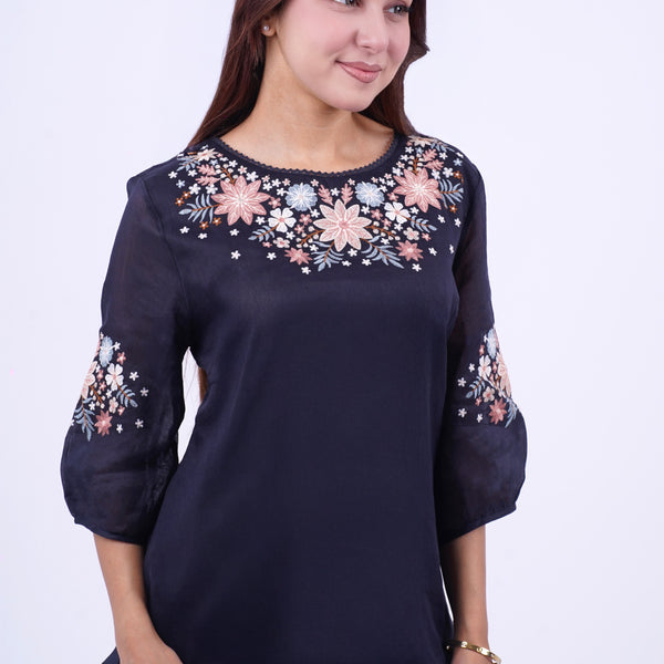 Floral Embroidered top for women
