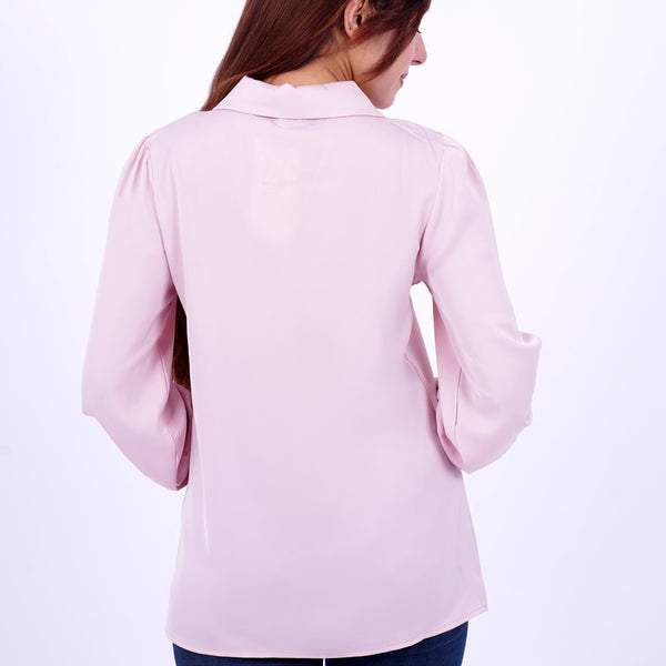 Scarf Tie Neck Shirt For Women