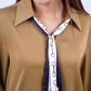 Scarf Tie Neck Shirt For Women