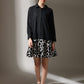 Shirt Dress Two-Toned with Printed Skirt for women