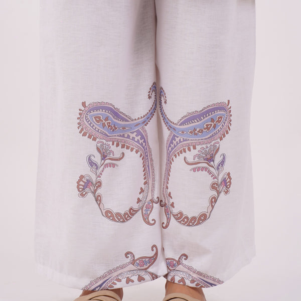 Co-ord Set Mulson Lavender Paisley Cotton-Linen