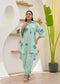 Cigarette Pants & Dupatta Floral Embroidered Straight Kurta Set