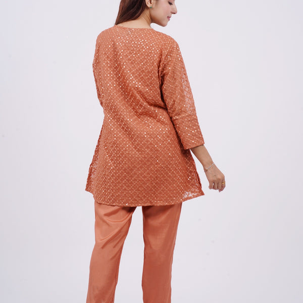 Coord set for women Mulson Orange Set